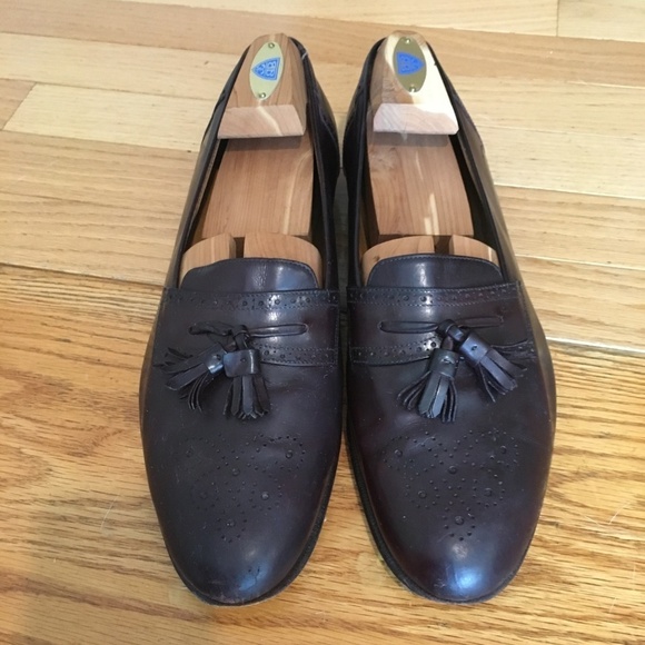 SALVATORE FERRAGAMO Brown Leather Tassel Loafers